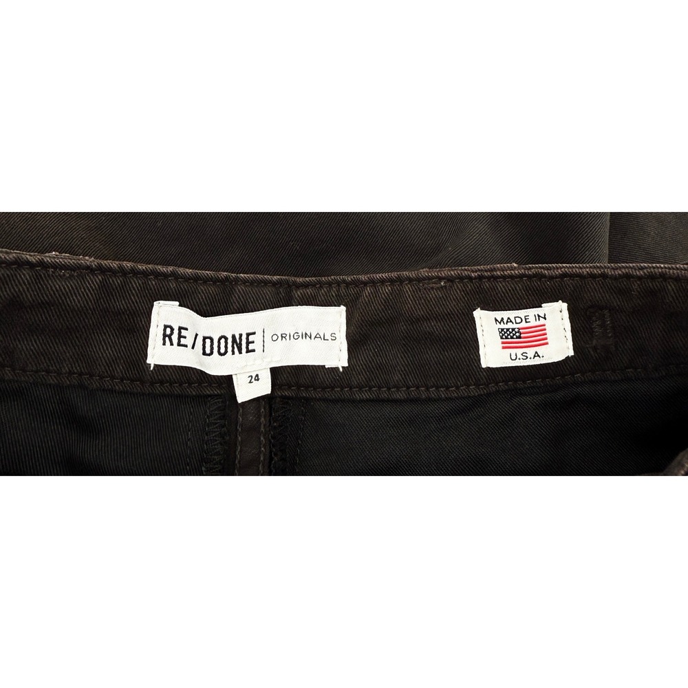 RE/DONE ORIGINALS Cargo Utility Pants Womens‎ Size 24 Washed Black Cotton NWT - Picture 6 of 16